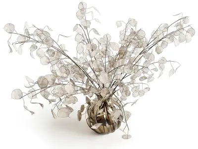A bouquet of lunaria 3D model