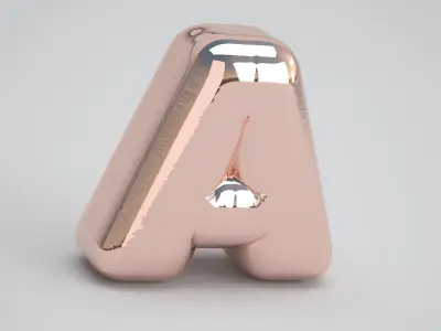 Copper A Balloon 3D model