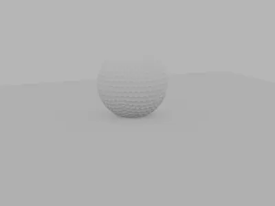 Realistic Golf Ball 3D Model 3D model