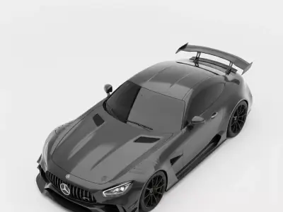 Mercedes-AMG GT Black Series Low-poly 3D model