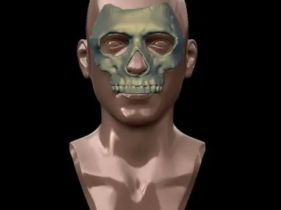 ghost mask call of duty 3D print model