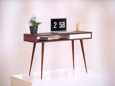 Decorative wooden table HG2 3D model