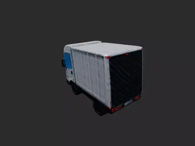 Delivery Truck low poly 3D model