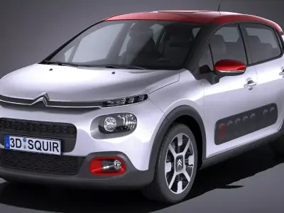 Citroen C3 2017 3D model