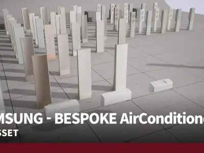 SAMSUNG - BESPOKE AirConditioner Low-poly 3D model