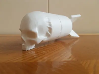 Skull Bomb printable 3D print model