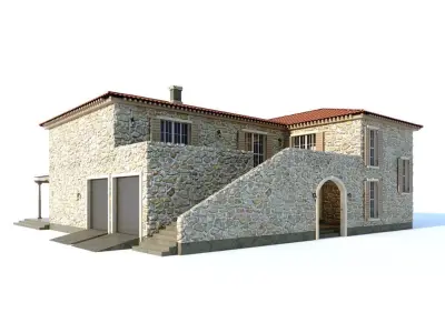  Mediterranean style villa  3D model