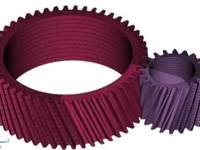 Helical GEAR 3D model