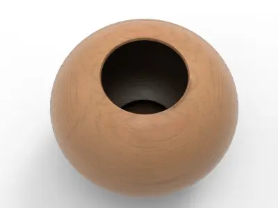 Sphe Vase Low-poly 3D model
