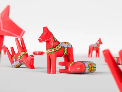 Wooden Horse 3D model