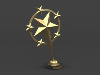 Trophy Cup 3D model 48