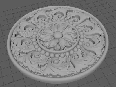 rosette decorative medallion 3D model order