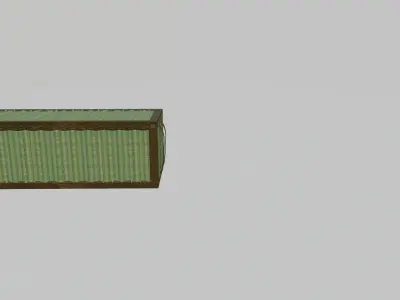 CONTAINER-for-game-developing-unity-unreal-engine wooden box 3D model