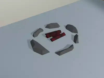 Simple campfire model Free low-poly 3D model