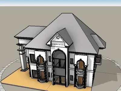 Classical Building 3D model buy