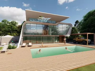 MODERN VILLA 3D model order