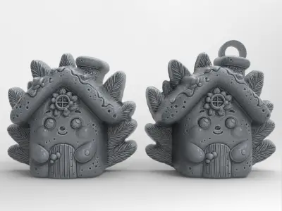 christmas homecookie decor  3D print model