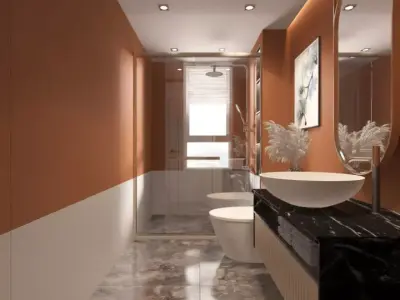 Luxury Interior Scenes-Bathroom 1 3D model