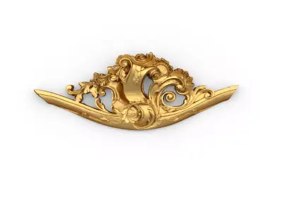 Classic carved decor ornament 365 3D model