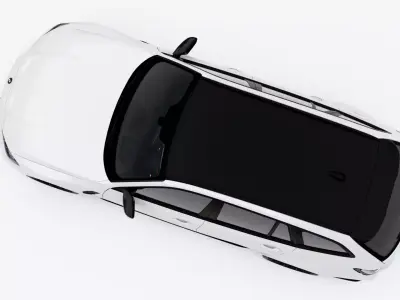 BMW M3 Touring 2023 Low-poly 3D model