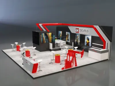 Booth Exhibition Stand a226 3D model