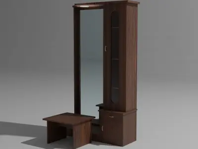 Dressing Table Free low-poly 3D model