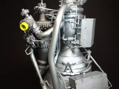Rocketdyne  RL10 Rocket Engine 3D print model