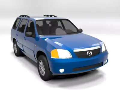 MAZDA TRIBUTE 2003 LOWPOLY Low-poly 3D model