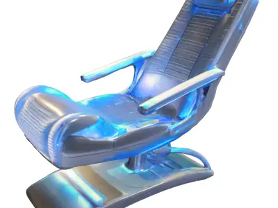 Futuristic Recliner Chair Sci-Fi  3D model