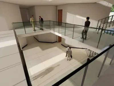 Educational building 3D model