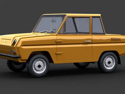 SMZ S-3D old car 3D model
