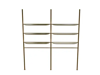 Compact Wall Rack for Home Office Free low-poly 3D model