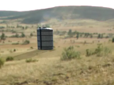 Gasklockan Low-poly 3D model