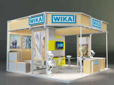 Booth Exhibition Stand a223b 3D model