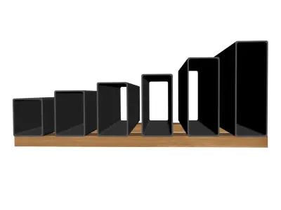 3 16in Wall x4in Rectangle Tube 3D model