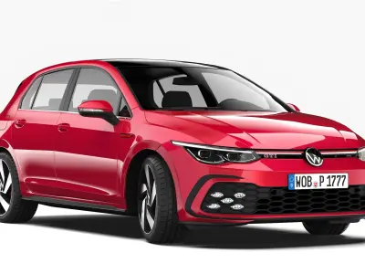Volkswagen Golf GTI 2021 3D model