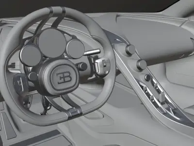 2025 Bugatti Tourbillion - Ready for Animation 3D model