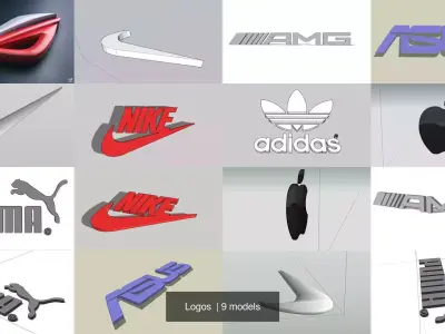 Logos  3D Model Pack