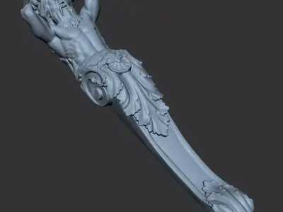 3Dk Man Brcket Pro 3D Print and CNC Model 3D model