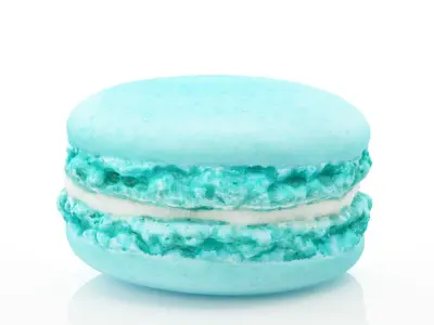 Rose Macaron and Sea salt caramel Macaron 3D print model