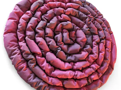 Carpet Round Low-poly 3D model purchase