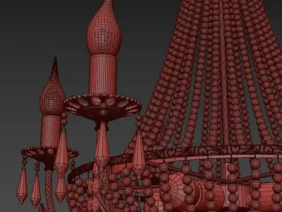  Chandelier Receta E 1 6 6 100 GH 3D model