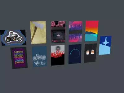 Posters Low-poly 3D model