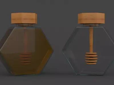 Honey Jar 3D model