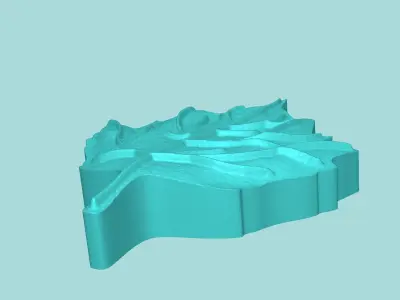 Sunflower Leaf 02 - Silicone Mold Maker - Template 3D print model