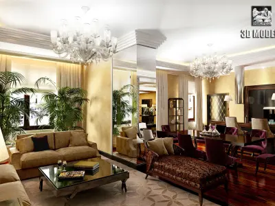 Modern Liveroom 3D model