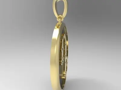 Decorative Letter D 3D print model