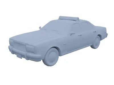 Police car Low-poly 3D model by hikkigami890 from CGTrader