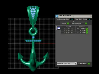 anchor pendant 3D print model