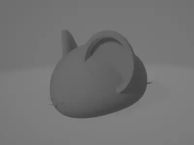 Cute Mouse 3D Model Desk Decoration Free 3D print model